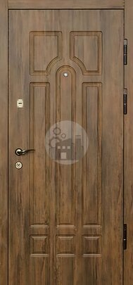 Металлическая входная дверь для дачи, отделка винорит-ДВ-884
