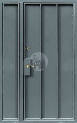 двустворчатая дверь для котельной без утеплителя - внутренняя часть двери ДВ-898