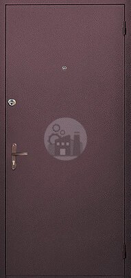 Антивандальная дверь с отделкой чёрным ламинатом внутри-ДВ-1262