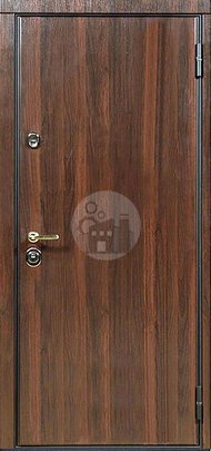 Металлическая дверь в квартиру без глазка, отделка ламинат-ДВ-783