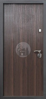 металлическая дверь в квартиру без глазка, отделка ламинат - внутренняя часть двери ДВ-783