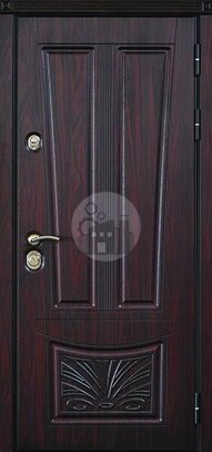 дверь в квартиру из металла, отделка мдф винорит-ДВ-822