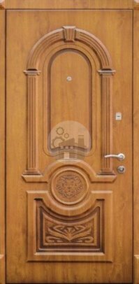 дверь в квартиру, порошковый окрас, внутри массив дерева - внутренняя часть двери ДВ-829